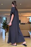 Made in Italy Summer Oscar Pure Cotton T Shirt Dress Coffee Bean /16 =